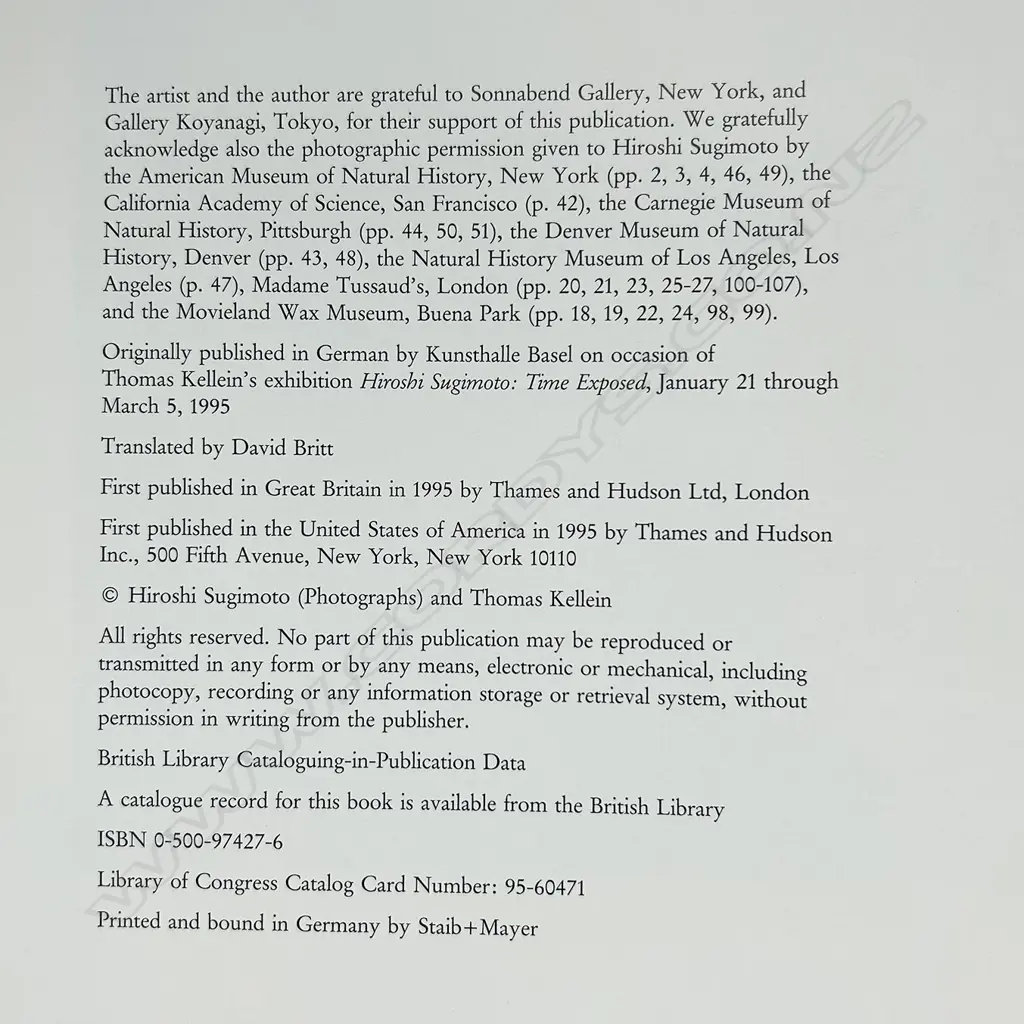 HIROSHI SUGIMOTO: TIME EXPOSED Image 1++